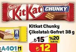 KİTKAT CHUNKY ÇİKOLATALI GOFRET 38 G